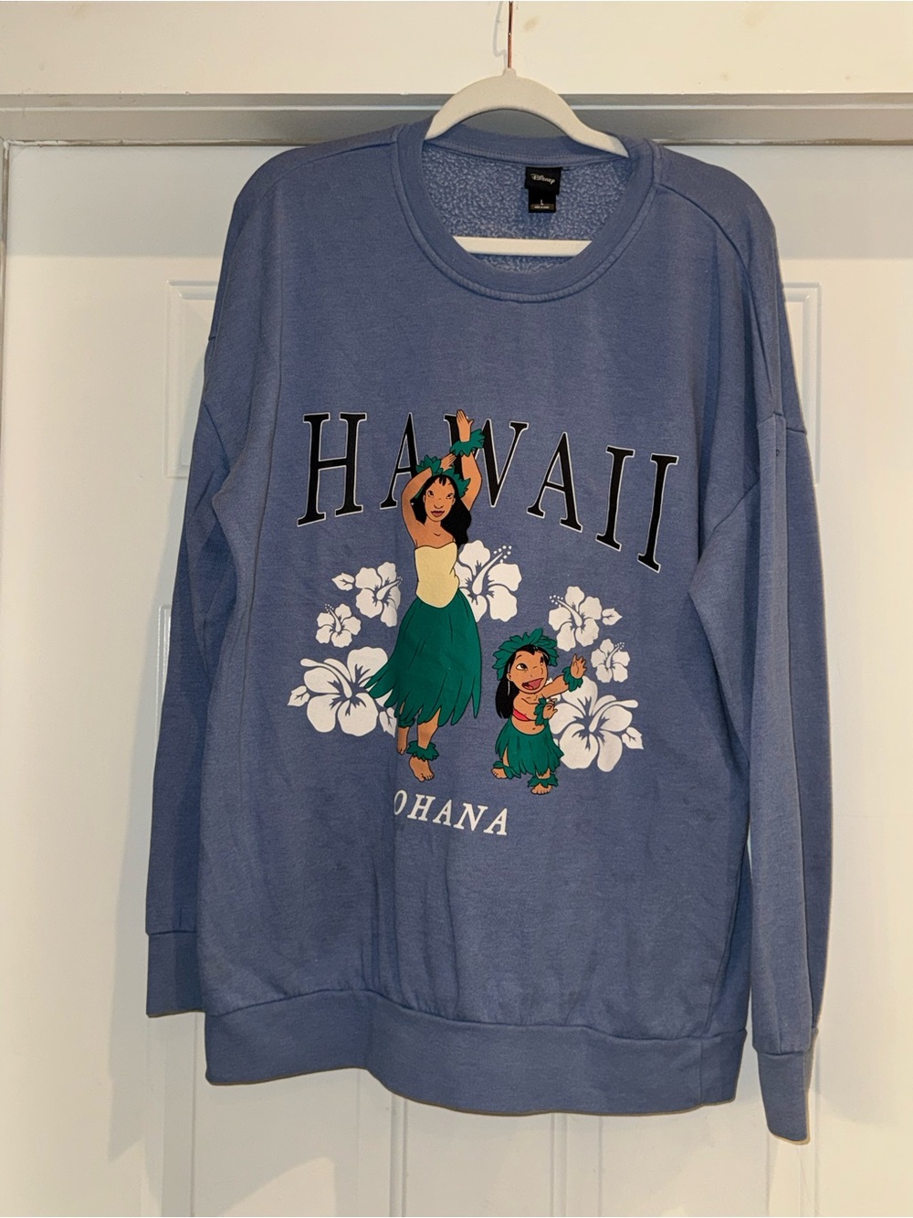 Disney Hawaii Ohana Crewneck Sweatshirt - Blue & Green